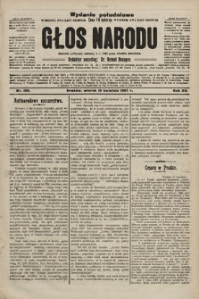 Głos Narodu : dziennik polityczny, założony w r. 1893 przez Józefa Rogosza (wydanie poranne). 1907, nr 169