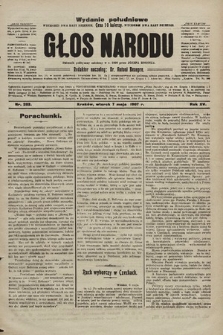 Głos Narodu : dziennik polityczny, założony w r. 1893 przez Józefa Rogosza (wydanie poranne). 1907, nr 203