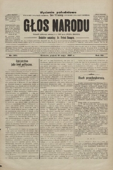 Głos Narodu : dziennik polityczny, założony w r. 1893 przez Józefa Rogosza (wydanie poranne). 1907, nr 205