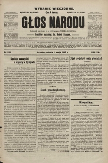 Głos Narodu : dziennik polityczny, założony w r. 1893 przez Józefa Rogosza (wydanie wieczorne). 1907, nr 206