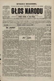 Głos Narodu : dziennik polityczny, założony w r. 1893 przez Józefa Rogosza (wydanie wieczorne). 1907, nr 241