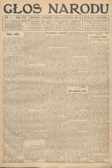 Głos Narodu (wydanie poranne). 1917, nr 3