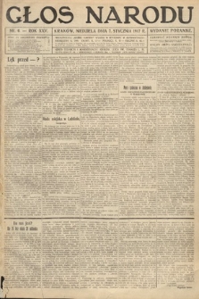 Głos Narodu (wydanie poranne). 1917, nr 6