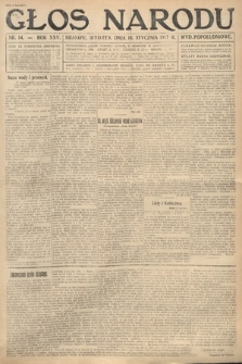 Głos Narodu (wydanie popołudniowe). 1917, nr 14