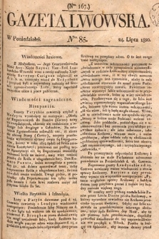 Gazeta Lwowska. 1820, nr 85