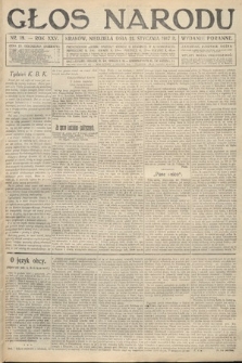 Głos Narodu (wydanie poranne). 1917, nr 18