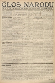 Głos Narodu (wydanie popołudniowe). 1917, nr 36