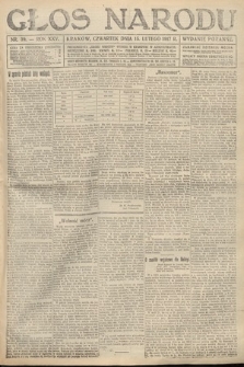 Głos Narodu (wydanie poranne). 1917, nr 39
