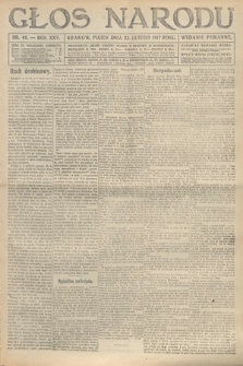 Głos Narodu (wydanie poranne). 1917, nr 46