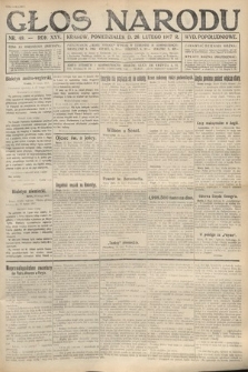 Głos Narodu (wydanie popołudniowe). 1917, nr 49