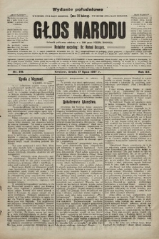Głos Narodu : dziennik polityczny, założony w r. 1893 przez Józefa Rogosza (wydanie poranne). 1907, nr 316