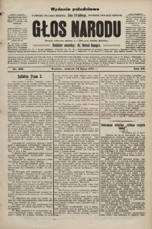 Głos Narodu : dziennik polityczny, założony w r. 1893 przez Józefa Rogosza (wydanie poranne). 1907, nr 326