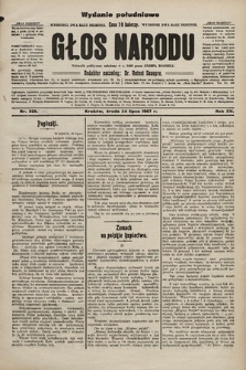 Głos Narodu : dziennik polityczny, założony w r. 1893 przez Józefa Rogosza (wydanie poranne). 1907, nr 328