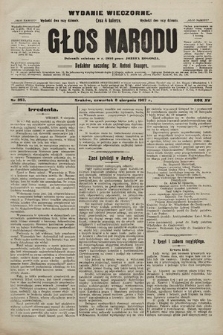 Głos Narodu : dziennik polityczny, założony w r. 1893 przez Józefa Rogosza (wydanie wieczorne). 1907, nr 353