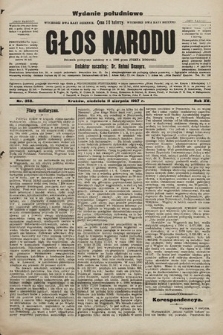 Głos Narodu : dziennik polityczny, założony w r. 1893 przez Józefa Rogosza (wydanie poranne). 1907, nr 358