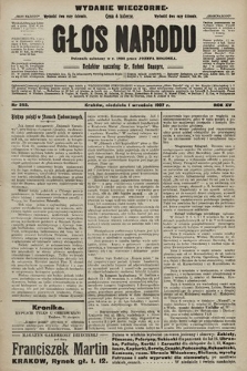 Głos Narodu : dziennik polityczny, założony w r. 1893 przez Józefa Rogosza (wydanie wieczorne). 1907, nr 393