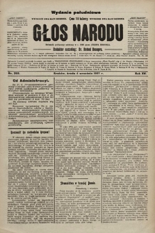 Głos Narodu : dziennik polityczny, założony w r. 1893 przez Józefa Rogosza (wydanie poranne). 1907, nr 398