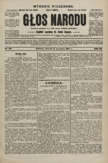 Głos Narodu : dziennik polityczny, założony w r. 1893 przez Józefa Rogosza (wydanie wieczorne). 1907, nr 419