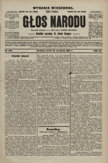 Głos Narodu : dziennik polityczny, założony w r. 1893 przez Józefa Rogosza (wydanie wieczorne). 1907, nr 433