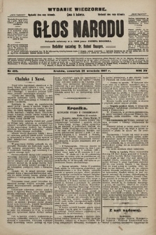 Głos Narodu : dziennik polityczny, założony w r. 1893 przez Józefa Rogosza (wydanie wieczorne). 1907, nr 435
