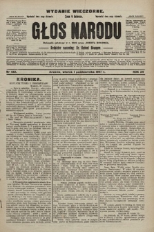 Głos Narodu : dziennik polityczny, założony w r. 1893 przez Józefa Rogosza (wydanie wieczorne). 1907, nr 443