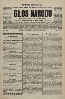 Głos Narodu : dziennik polityczny, założony w r. 1893 przez Józefa Rogosza (wydanie poranne). 1907, nr 454
