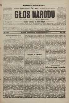 Głos Narodu : dziennik polityczny, założony w r. 1893 przez Józefa Rogosza (wydanie poranne). 1907, nr 478