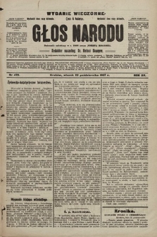 Głos Narodu : dziennik polityczny, założony w r. 1893 przez Józefa Rogosza (wydanie wieczorne). 1907, nr 479