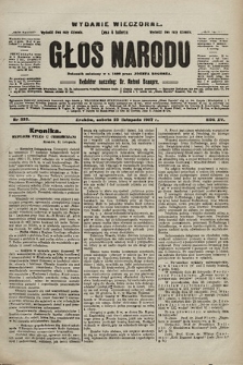 Głos Narodu : dziennik polityczny, założony w r. 1893 przez Józefa Rogosza (wydanie wieczorne). 1907, nr 533