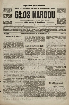 Głos Narodu : dziennik polityczny, założony w r. 1893 przez Józefa Rogosza (wydanie poranne). 1907, nr 536