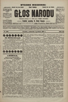 Głos Narodu : dziennik polityczny, założony w r. 1893 przez Józefa Rogosza (wydanie wieczorne). 1907, nr 553