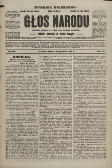 Głos Narodu : dziennik polityczny, założony w r. 1893 przez Józefa Rogosza (wydanie wieczorne). 1907, nr 585
