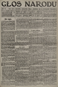 Głos Narodu (wydanie poranne). 1916, nr 373