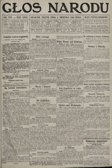 Głos Narodu (wydanie popołudniowe). 1916, nr 376