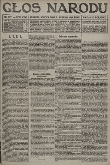 Głos Narodu (wydanie poranne). 1916, nr 377