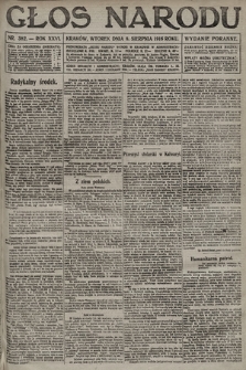 Głos Narodu (wydanie poranne). 1916, nr 382
