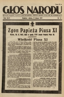 Głos Narodu. 1939, nr 42