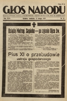 Głos Narodu. 1939, nr 43