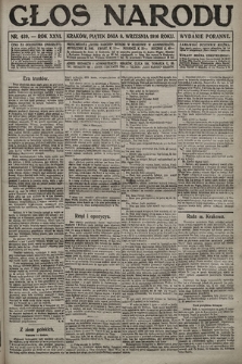 Głos Narodu (wydanie poranne). 1916, nr 439
