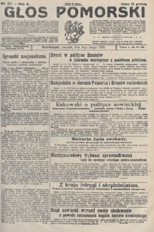 Głos Pomorski. 1926, nr 27