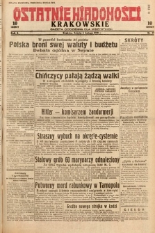 Ostatnie Wiadomości Krakowskie : gazeta codzienna dla wszystkich. 1932, nr 37