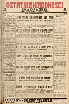 Ostatnie Wiadomości Krakowskie : gazeta codzienna dla wszystkich. 1932, nr 92