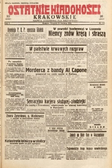 Ostatnie Wiadomości Krakowskie : gazeta codzienna dla wszystkich. 1932, nr 173