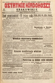 Ostatnie Wiadomości Krakowskie : gazeta codzienna dla wszystkich. 1932, nr 177