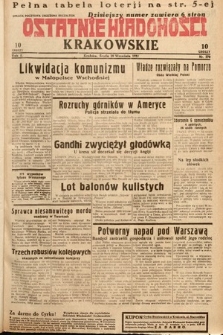 Ostatnie Wiadomości Krakowskie. 1932, nr 270