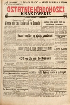 Ostatnie Wiadomości Krakowskie. 1932, nr 289