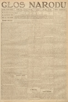 Głos Narodu (wydanie poranne). 1919, nr 41