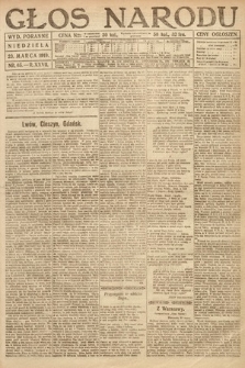 Głos Narodu (wydanie poranne). 1919, nr 65