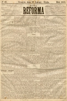 Nowa Reforma. 1883, nr 47