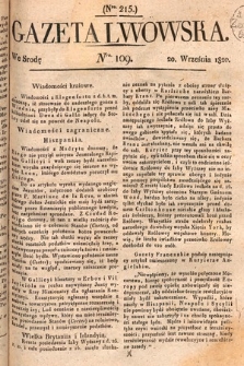 Gazeta Lwowska. 1820, nr 109